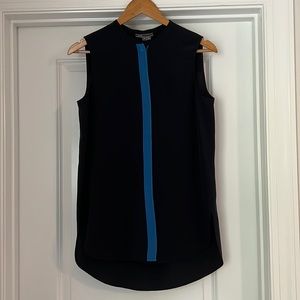 Vince, S, navy blue, sleeveless blouse